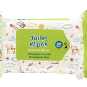 Flushable Wipes With Aloe